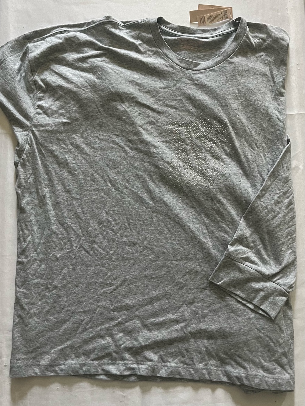 New Victoria's Secret Pajama (XXL) Bling Sleep Tee Long Sleeve Rhinestone NWT